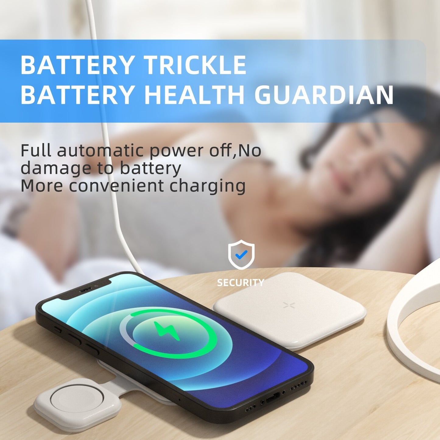 3-in-1 Magnetic Foldable Wireless Charger Charging Station Multi-device Folding Cell Phone Wireless Charger Gadgets