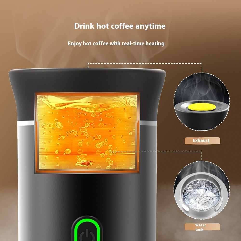 3-in-1 Portable Espresso Coffee Maker – Electric Grinder & Capsule Coffee Machine for Travel & Kitchen Use
