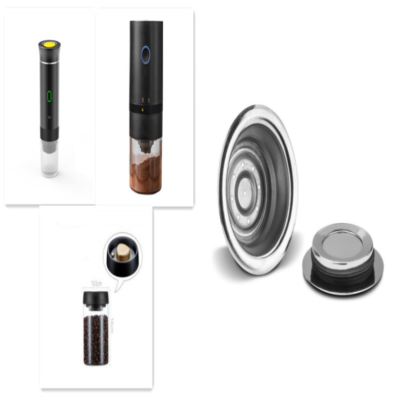 3-in-1 Portable Espresso Coffee Maker – Electric Grinder & Capsule Coffee Machine for Travel & Kitchen Use