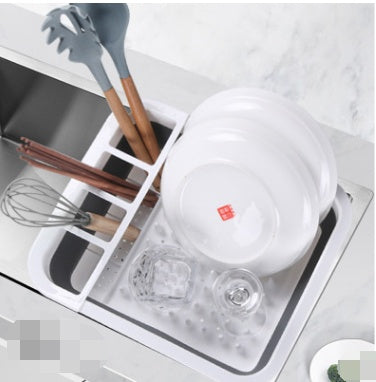 Folding Kitchen Dish Drying Rack Plate Holder Tableware Storage Organizer for Kitchen Counter