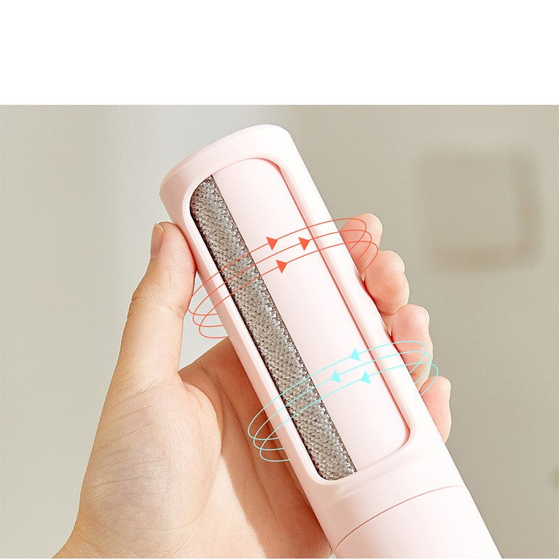 2-in-1 Reusable Pet Hair Remover Brush – Self Cleaning Lint Roller for Cat & Dog Fur