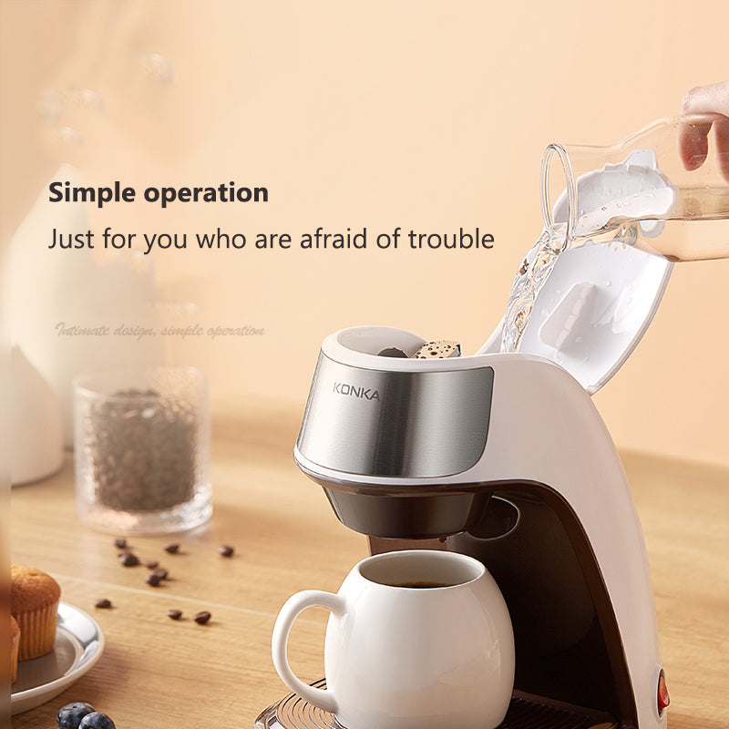 Fully Automatic Mini Coffee Machine – Portable American Coffee Maker for Home & Office