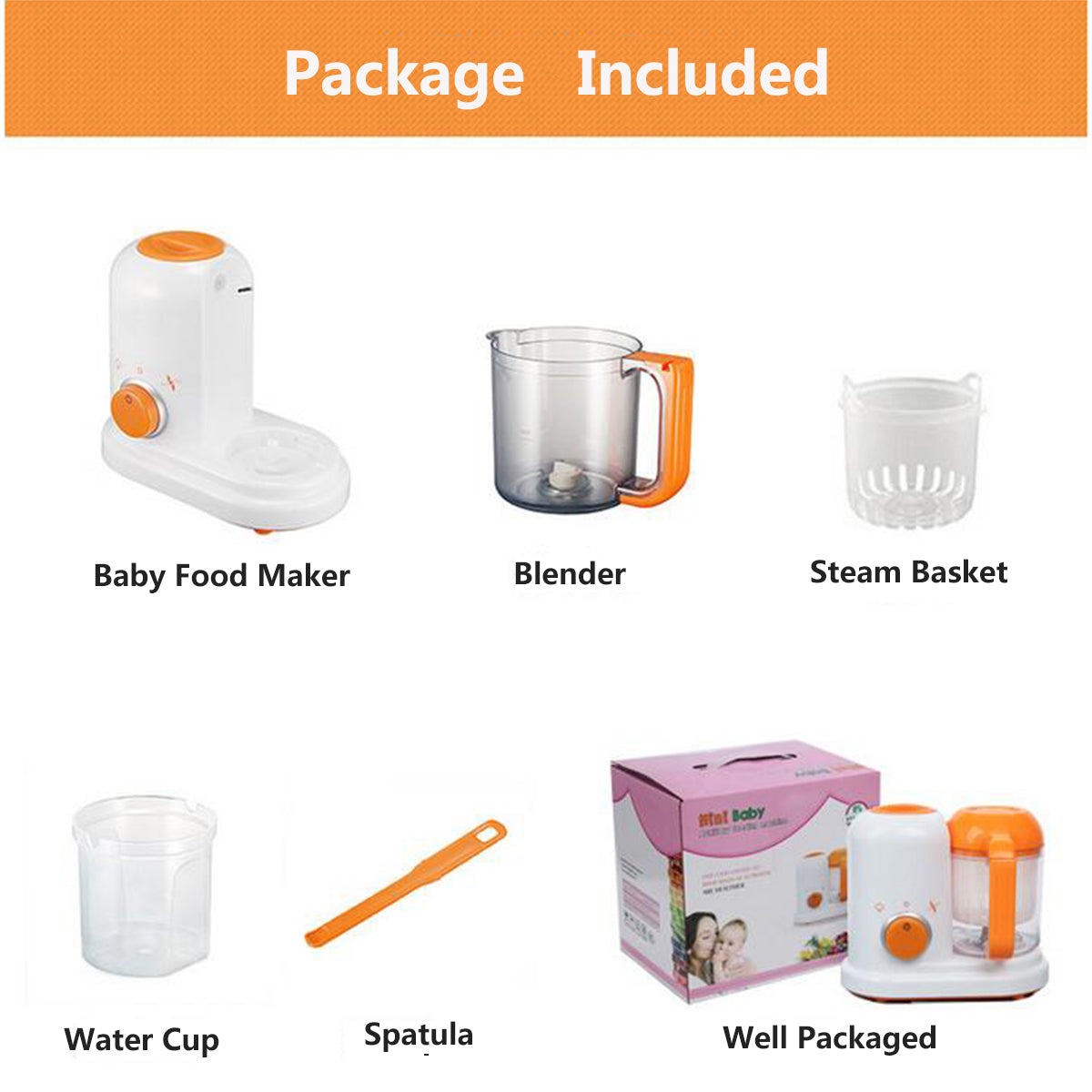 Smart 5-in-1 Baby Food Processor & Milk Warmer – Automatic Cooking Blender with Steamer and Constant Temperature Bottle Heater