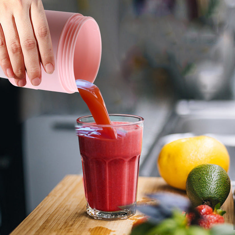 Portable Mini Blender & Smoothie Maker – 450ML USB Rechargeable Personal Juicer Cup with 6 Blades for Shakes, Travel & Gym