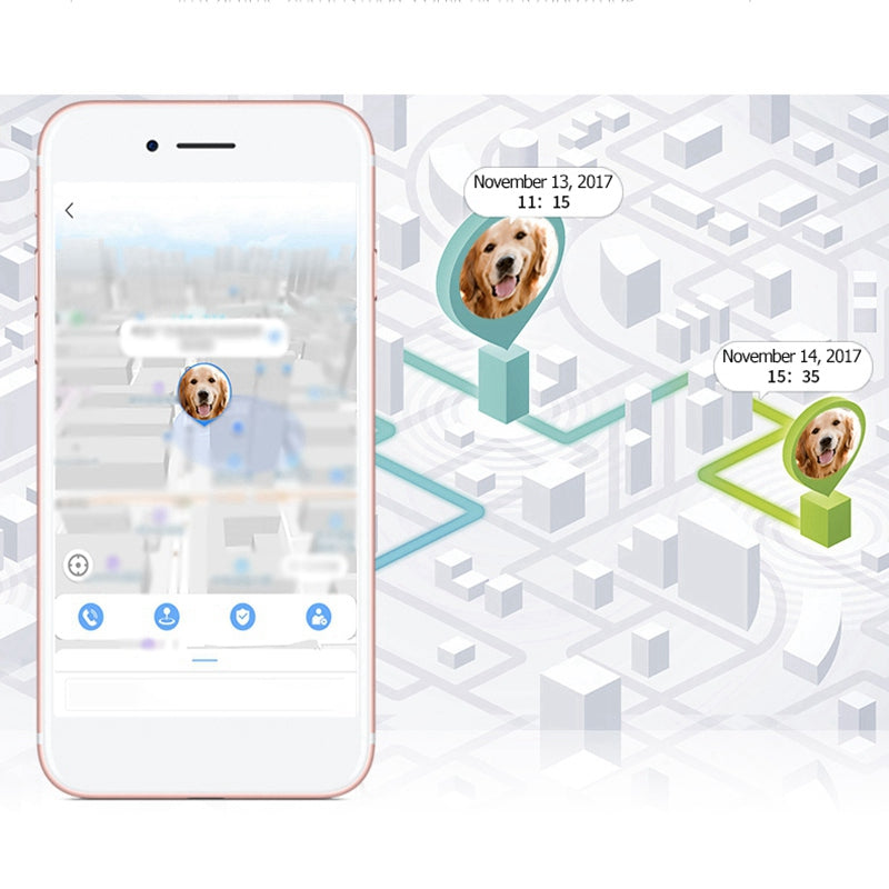 GPS Pet Tracking Collar for Dogs & Cats