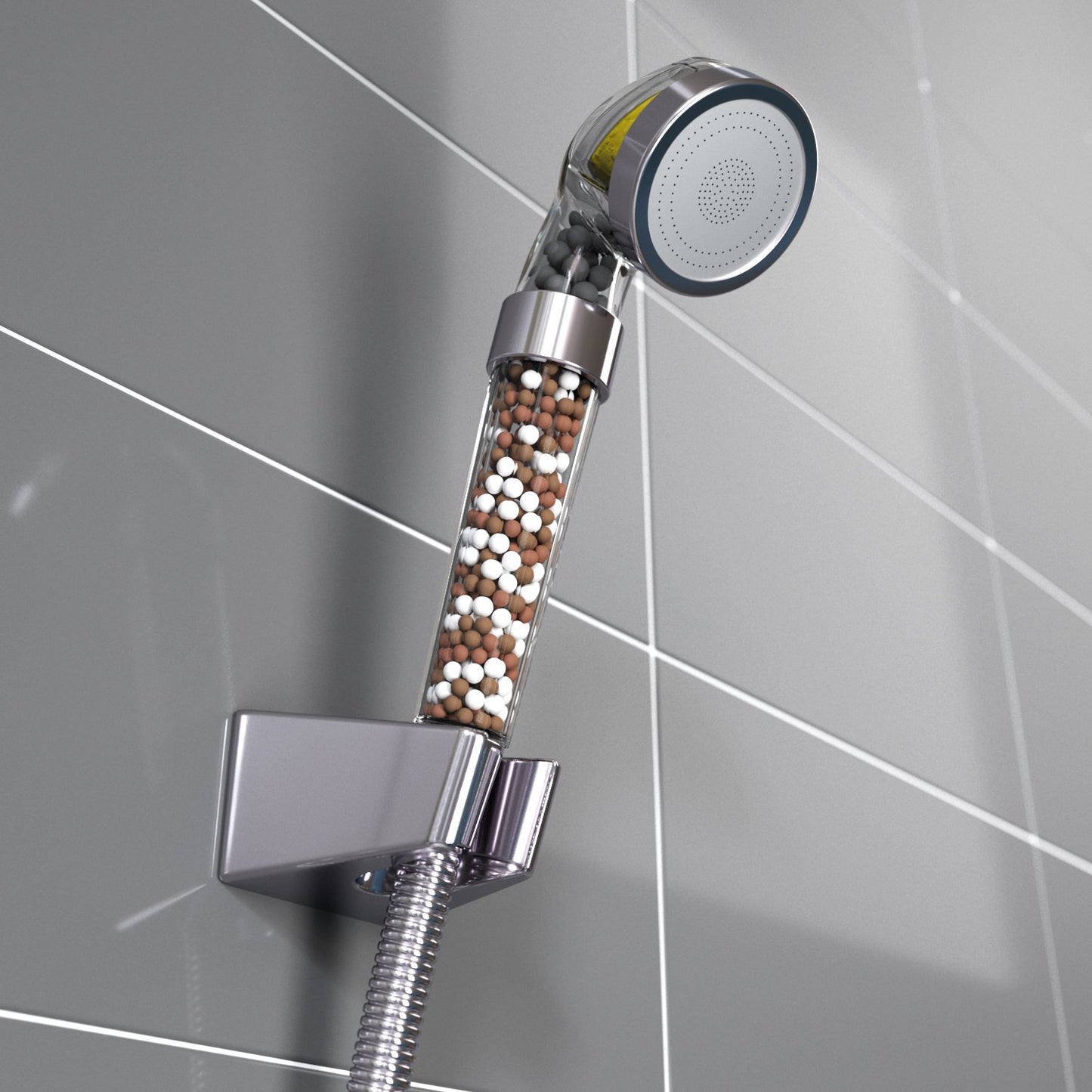 Vitamin C Aromatherapy Shower Head – High Pressure Water Saving Filter with Lemon Fragrance & Anion Filtration