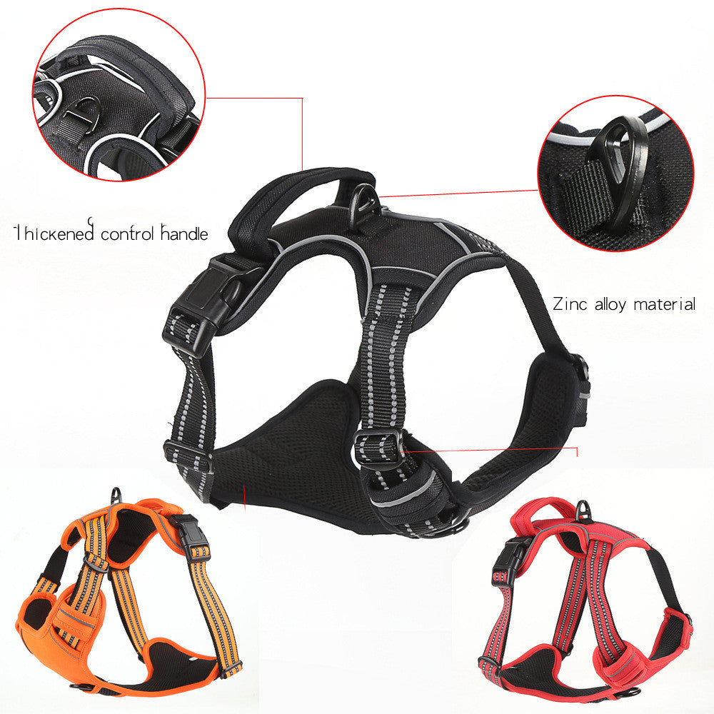 No-Pull Breathable Reflective Dog Harness – Comfortable Pet Harness Vest