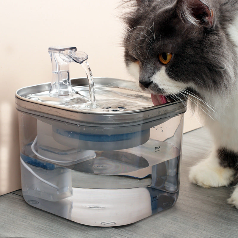 Automatic Pet Water Dispenser – Stainless Steel Fountain for Cats & Dogs