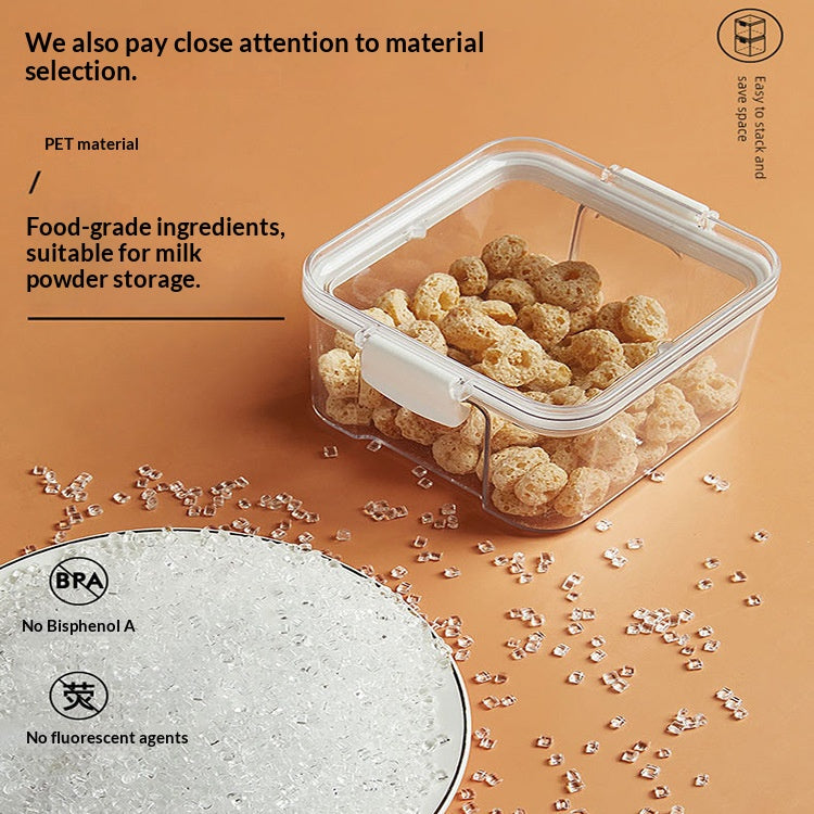Airtight Food Storage Containers - Leak-Proof Kitchen Pantry Organizer Set for Dry Food, Flour, and Cereal