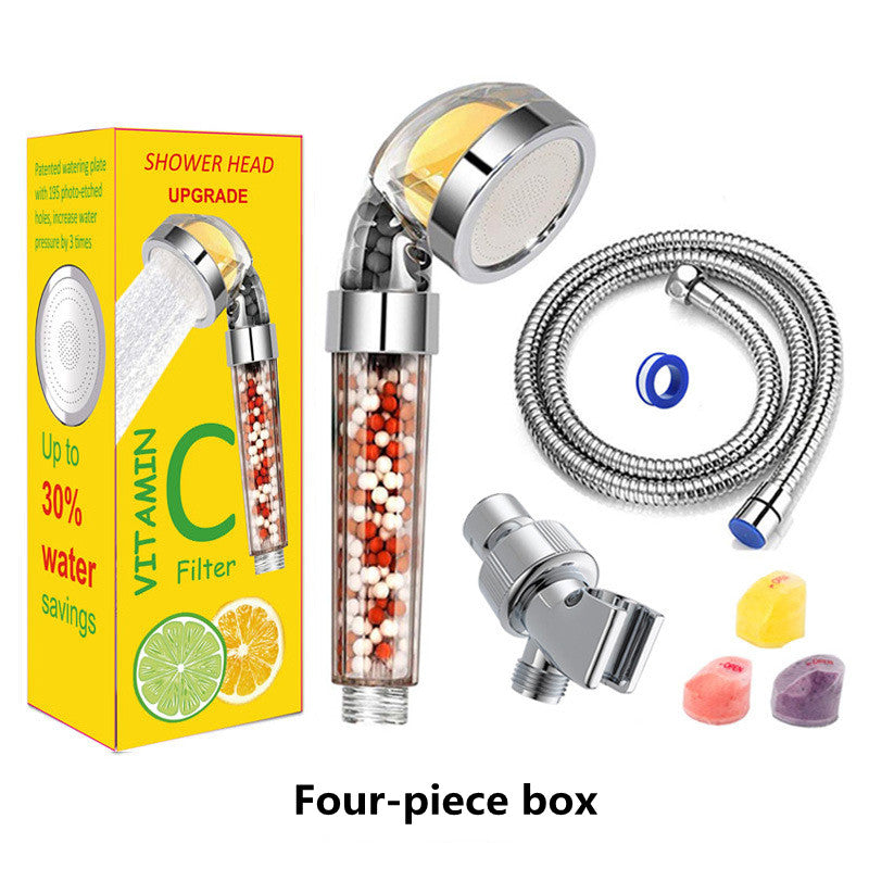 Vitamin C Aromatherapy Shower Head – High Pressure Water Saving Filter with Lemon Fragrance & Anion Filtration