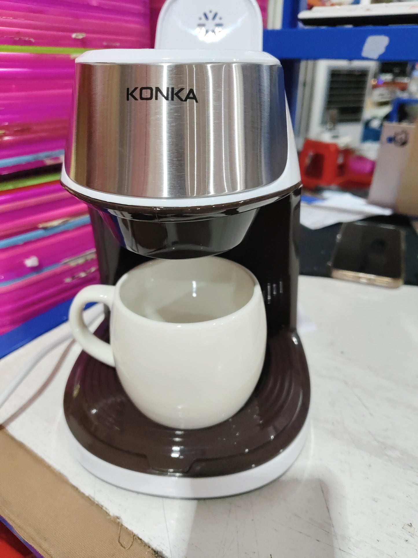 Fully Automatic Mini Coffee Machine – Portable American Coffee Maker for Home & Office
