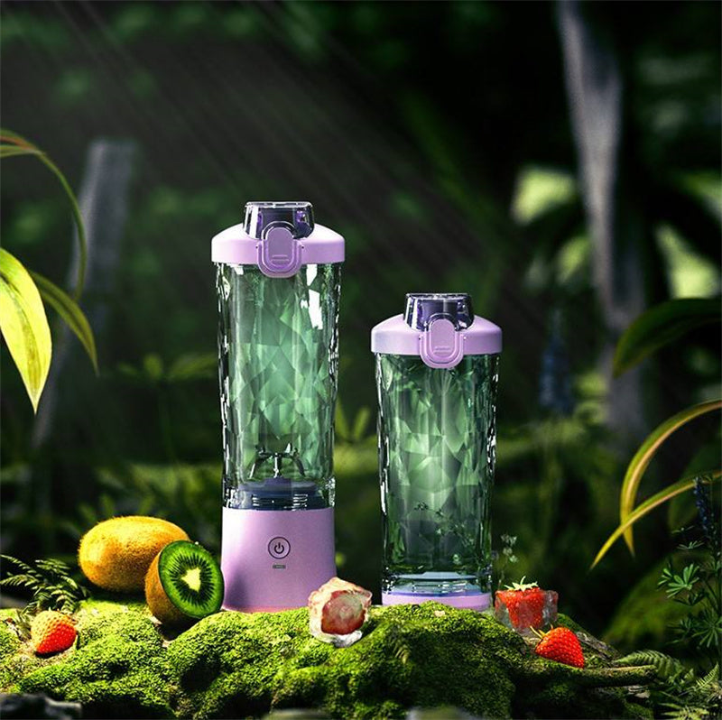 Portable Personal Blender – 6-Blade Mini Juicer for Smoothies & Shakes (USB Rechargeable)