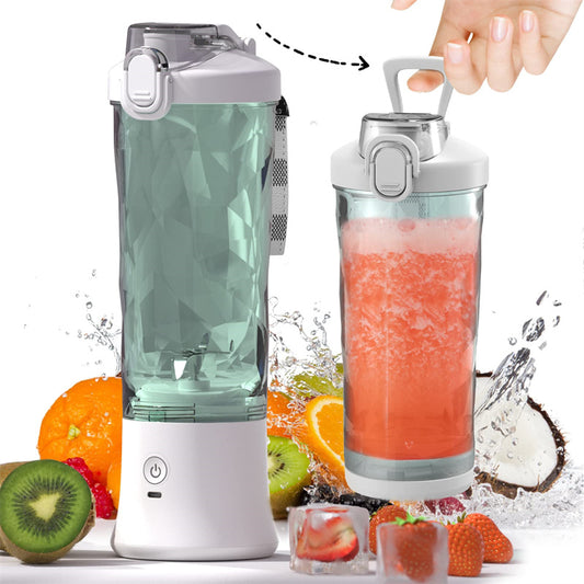Portable Personal Blender – 6-Blade Mini Juicer for Smoothies & Shakes (USB Rechargeable)