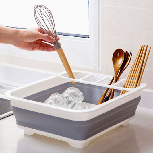 Folding Kitchen Dish Drying Rack Plate Holder Tableware Storage Organizer for Kitchen Counter