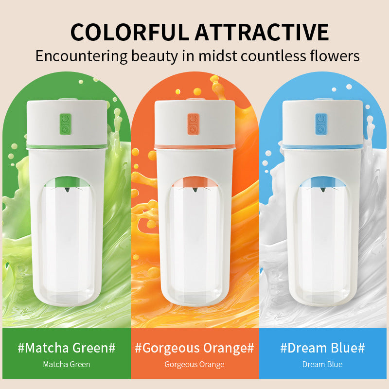 Wireless Electric Citrus Juicer & Portable Blender – USB Rechargeable Orange Squeezer and Ice Crusher Cup for Fresh Juice & Smoothies