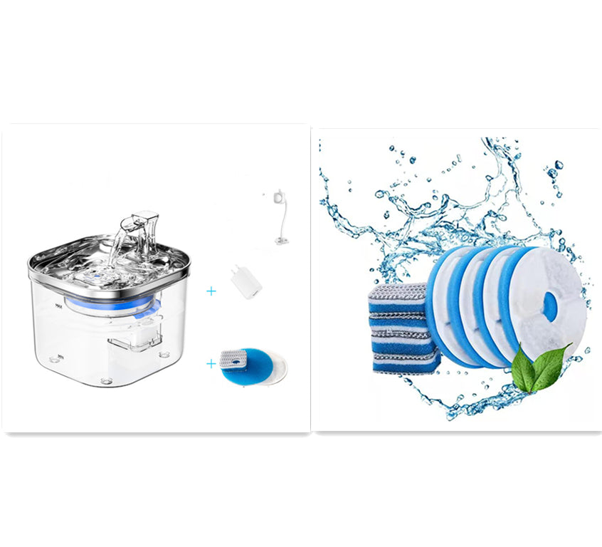 Automatic Pet Water Dispenser – Stainless Steel Fountain for Cats & Dogs