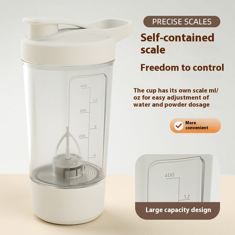 Automatic Electric Protein Shaker Bottle – 400ML Rechargeable Mixer Cup