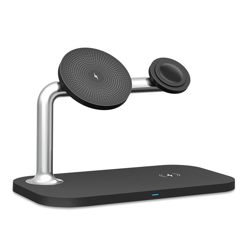 Magnetic 3-in-1 Wireless Charging Station for iPhone, Apple Watch & AirPods – Fast Foldable Charging Dock