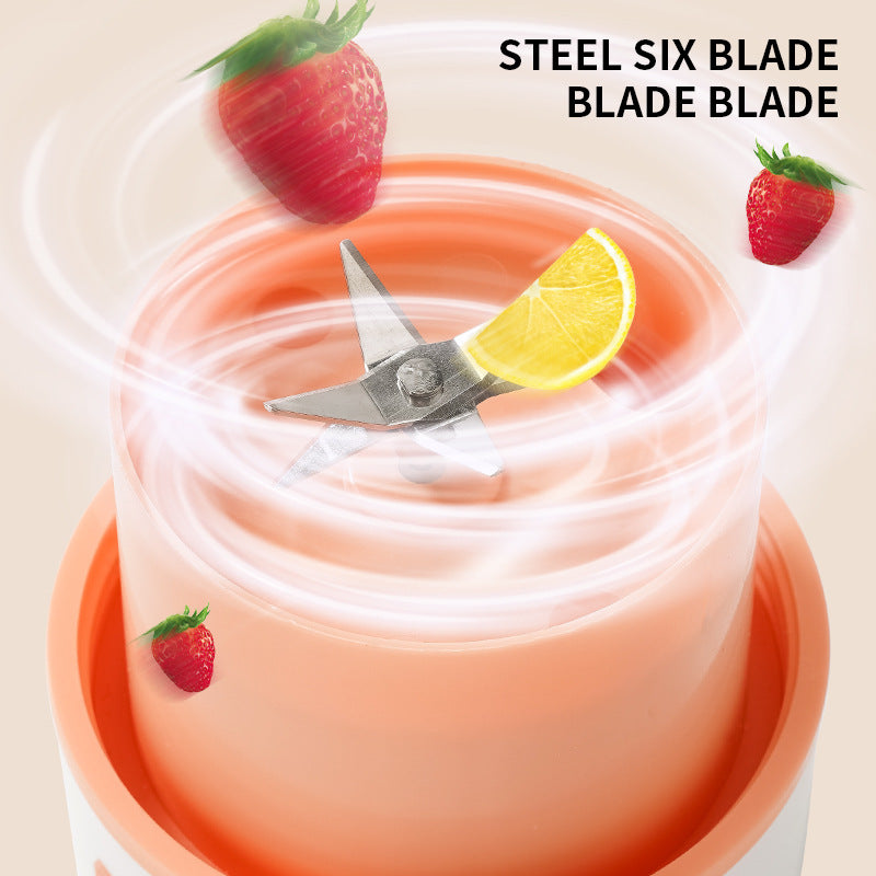 Wireless Electric Citrus Juicer & Portable Blender – USB Rechargeable Orange Squeezer and Ice Crusher Cup for Fresh Juice & Smoothies