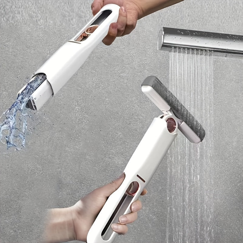Portable Self-Squeeze Mini Mop - Hand Wash-Free Strong Absorbent Cleaning Mop for Desk, Windows, and Glass