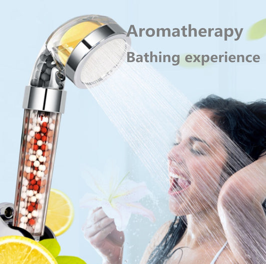 Vitamin C Aromatherapy Shower Head – High Pressure Water Saving Filter with Lemon Fragrance & Anion Filtration