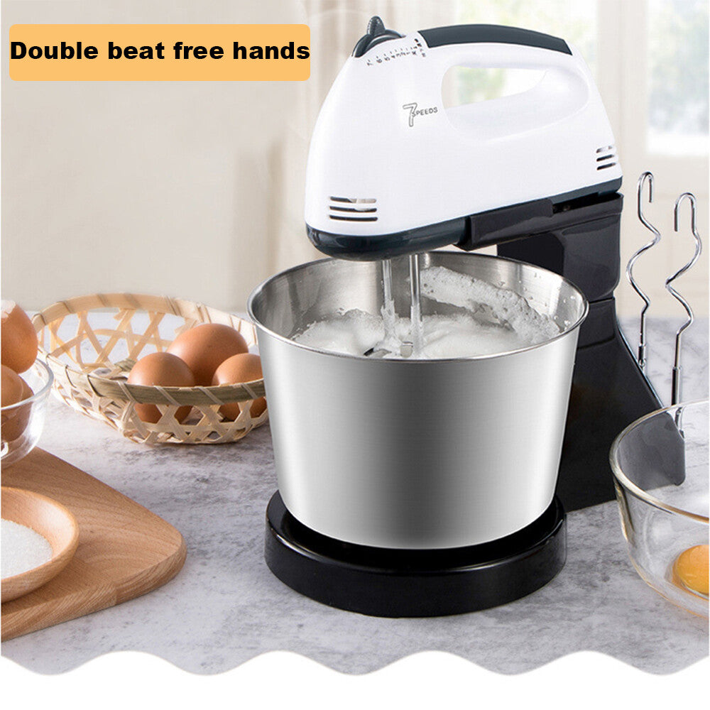 7-Speed Electric Stand Mixer – Multi-Function Cake Mixer with Bowl, Beater & Dough Hook
