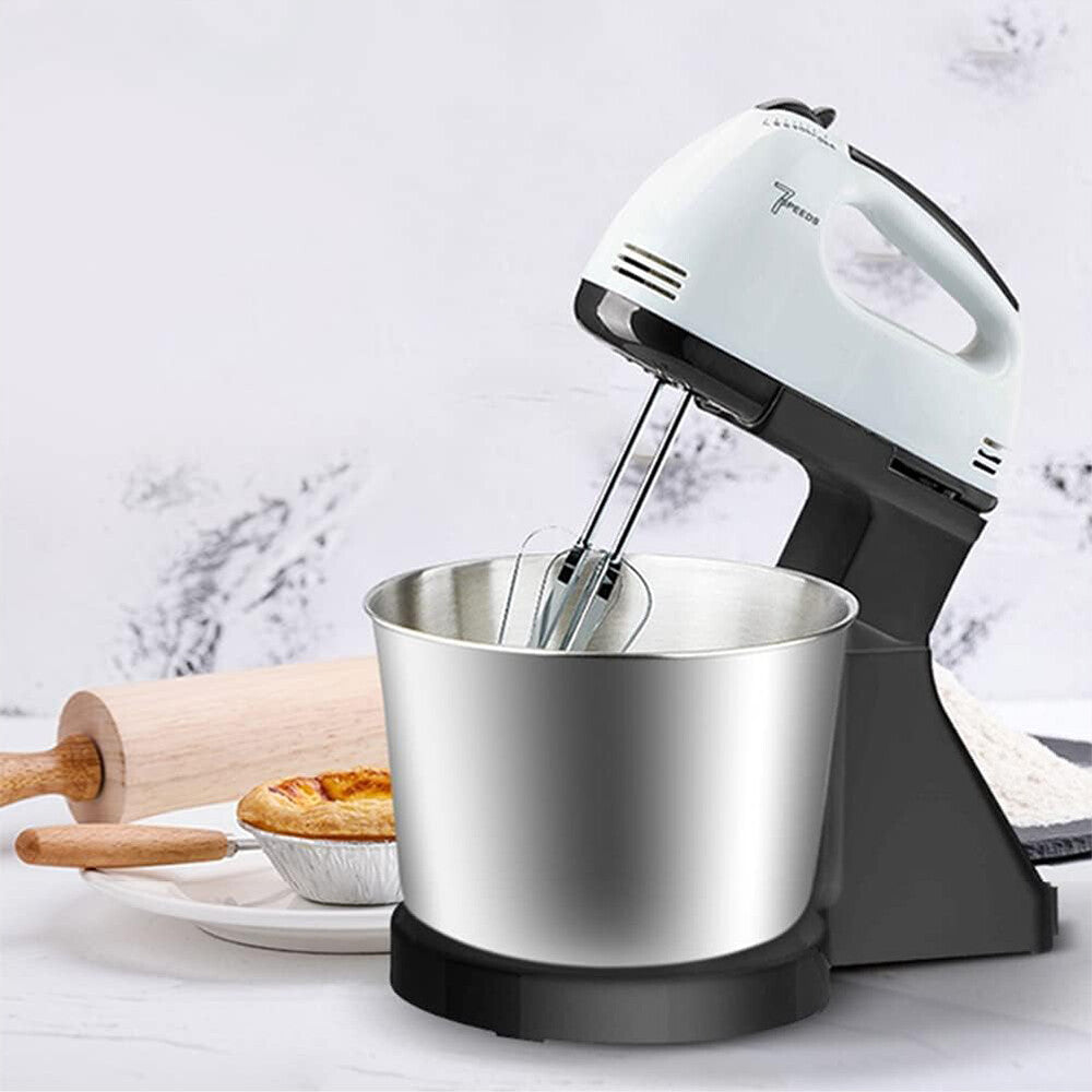 7-Speed Electric Stand Mixer – Multi-Function Cake Mixer with Bowl, Beater & Dough Hook
