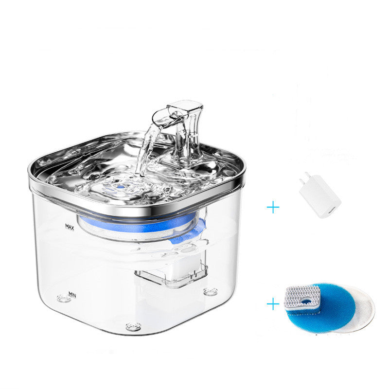 Automatic Pet Water Dispenser – Stainless Steel Fountain for Cats & Dogs