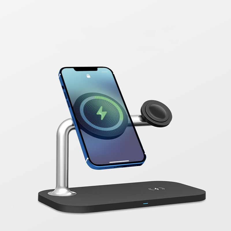 Magnetic 3-in-1 Wireless Charging Station for iPhone, Apple Watch & AirPods – Fast Foldable Charging Dock