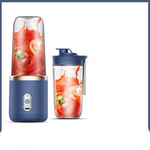 6-Blade Portable Blender – USB Rechargeable Mini Juicer Cup for Smoothies & Ice Crushing