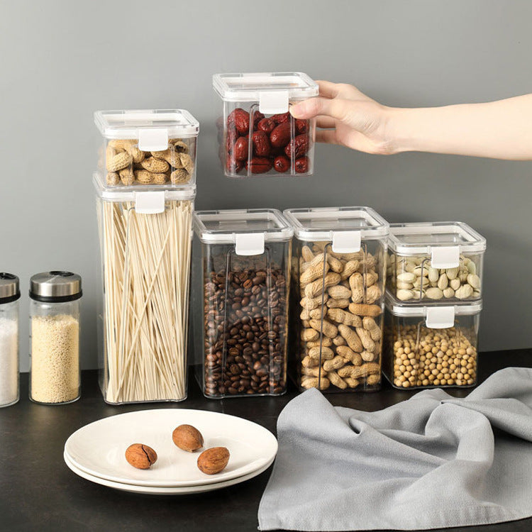 Airtight Food Storage Containers - Leak-Proof Kitchen Pantry Organizer Set for Dry Food, Flour, and Cereal