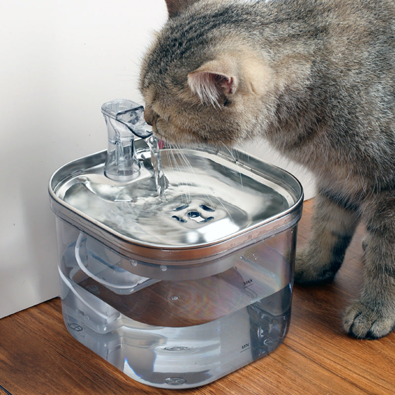 Automatic Pet Water Dispenser – Stainless Steel Fountain for Cats & Dogs