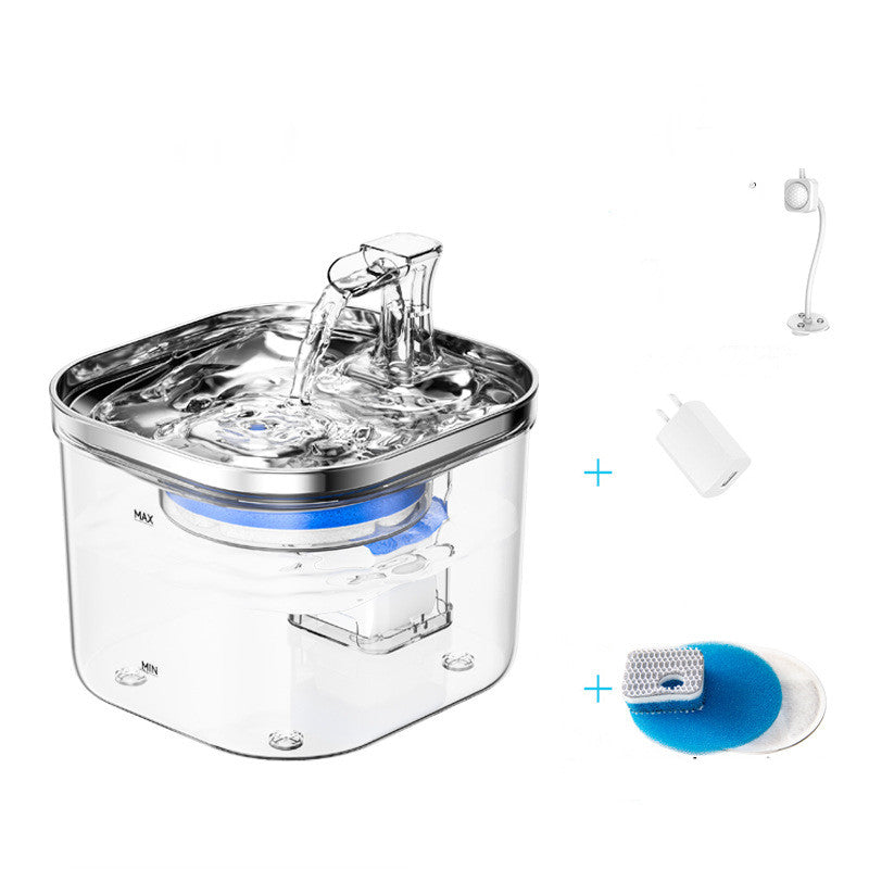 Automatic Pet Water Dispenser – Stainless Steel Fountain for Cats & Dogs